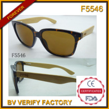 Bamboo and Wooden Arm Sunglasses (F5546)